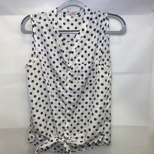 Black and white Pixley blouse, size S